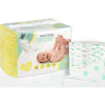 Vesta Baby Disposable Changing Pads - Portable and Leakproof
