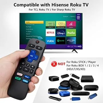Universal Roku Remote for Hisense, TCL, Sharp & More