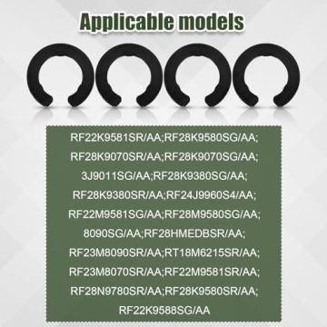 4pcs Refrigerator Door Hinge Shims, DA99-04158A Fridge Door Height Adjustment Kits Replace DA60-00314C PS6448337 AP5668209 3282540 for Samsung Refrigerator Parts