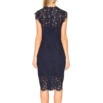 Elegant MEROKEETY Lace Floral Midi Dress for Every Occasion