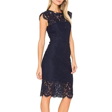 Elegant MEROKEETY Lace Floral Midi Dress for Every Occasion