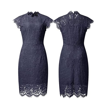 Elegant MEROKEETY Lace Floral Midi Dress for Every Occasion