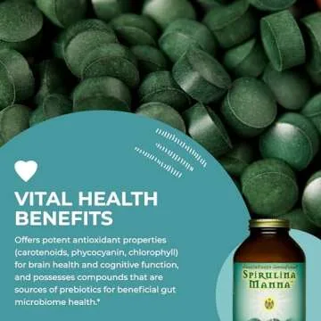 HealthForce SuperFoods Spirulina Manna - Capsules - 450 Vegan Capsules