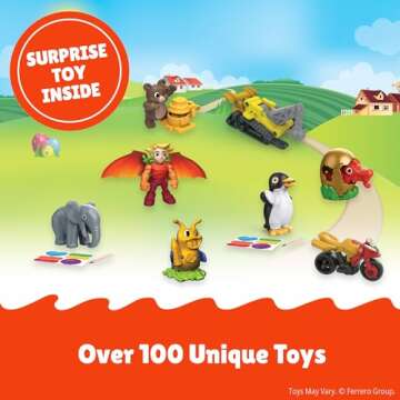 Kinder Joy Eggs with Sweet Cream and Chocolate Treats