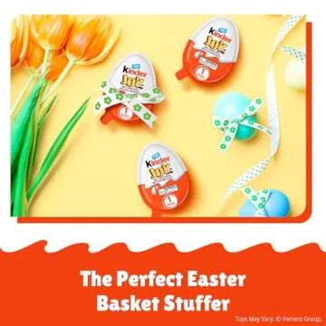 Kinder Joy Eggs with Sweet Cream and Chocolate Treats