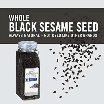 McCormick Culinary Whole Black Sesame Seeds, 18 oz - One 18 Ounce Container of Black Sesame Seeds, Perfect for Stir-Fries, Sushi, Chow Mein and More