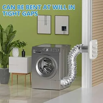 Hon&Guan 8 Inch Flexible Dryer Vent Hose for Easy Installation