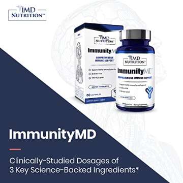 1MD Nutrition ImmunityMD - Immune Health Probiotic | Potent, Doctor-Selected Probiotic Strains with ...