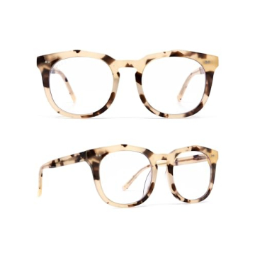 DIFF Eyewear Blue Light Weston Cream Tortoise One Size - Stylish & Protective