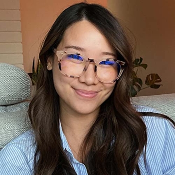 DIFF Eyewear Blue Light Weston Cream Tortoise Glasses