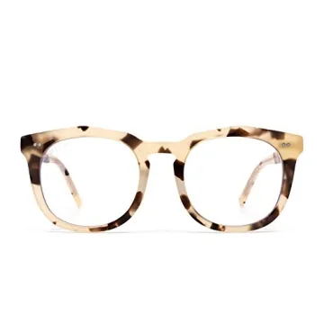 DIFF Eyewear Blue Light Weston Cream Tortoise Glasses
