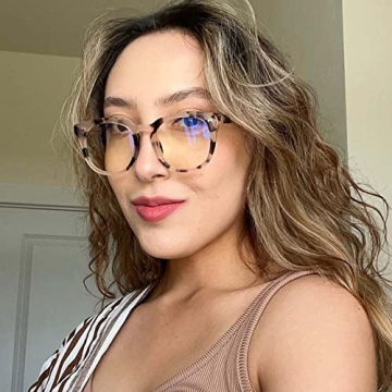 DIFF Eyewear Blue Light Weston Cream Tortoise Glasses