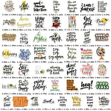 200Pcs Motivational Stickers, Inspirational Quote Stickers for Adults Students Teachers Employees, Vinyl Cute Stickers for Water Bottles Laptop Scrapbook