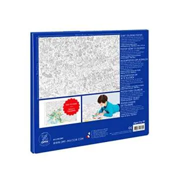 Omy Giant Coloring Poster Map of Washington DC Creative Fun