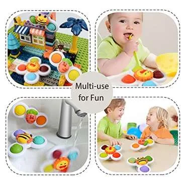 Suction Cup Spinner Toy for Babies 12-18 Months