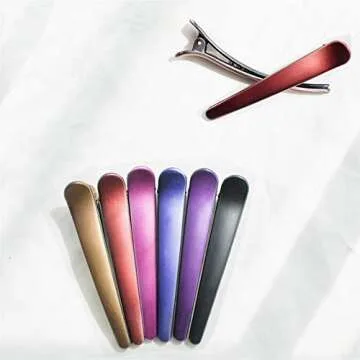 HAITAO 12 PCS Non-Slip Colorful Hair Clips for Women