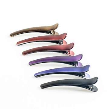 HAITAO 12 PCS Non-Slip Colorful Hair Clips for Women