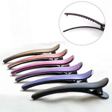 HAITAO 12 PCS Non-Slip Colorful Hair Clips for Women