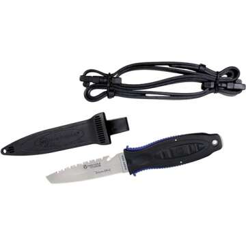 AQUALUNG Wenoka Big Squeeze Lock Titanium Knife, Tanto Tip