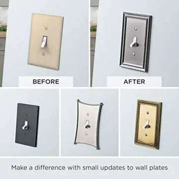 Stylish Matte Black Decorative Switch Cover for Modern Homes