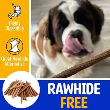 Paw & Pantry 5" Soft & Chewy Stick Twists Made with Real Beef & Turkey - Pack of 50 Rawhide Free Beef & Turkey Dog Treats - Grain-Free Dog Twist Sticks - Healthy Dog Training Treats for Any Size Pup