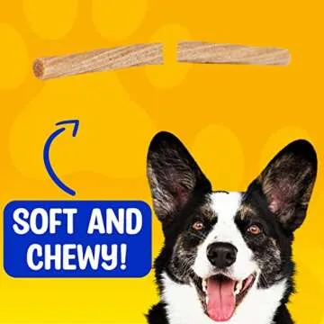 Paw & Pantry 5" Soft & Chewy Stick Twists Made with Real Beef & Turkey - Pack of 50 Rawhide Free Beef & Turkey Dog Treats - Grain-Free Dog Twist Sticks - Healthy Dog Training Treats for Any Size Pup