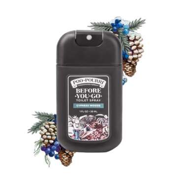 Poo-Pourri Before-You-Go Toilet Spray, Cypress Woods, 1 Fl Oz Pocket Travel Size - Cypress, Pine and Fresh Air
