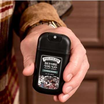 Poo-Pourri Before-You-Go Toilet Spray, Cypress Woods, 1 Fl Oz Pocket Travel Size - Cypress, Pine and Fresh Air