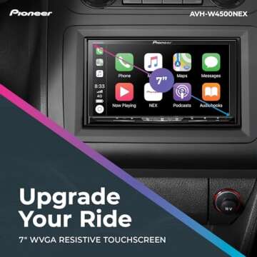 Pioneer AVH-W4500NEX Digital Multimedia Receiver - Wireless Apple CarPlay and Android Auto, 6.94" Re...