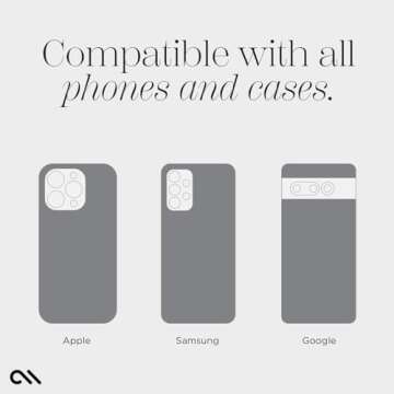 Case-Mate Minis - Cell Phone Stand/Grip - Suction Cup Cell Phone Holder [Removable for Wireless Charging] for iPhones, Android Smartphones, Kindles & More - Twinkle Stardust