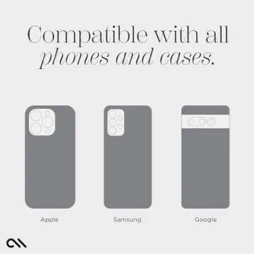 Case-Mate Minis - Cell Phone Stand/Grip - Suction Cup Cell Phone Holder [Removable for Wireless Charging] for iPhones, Android Smartphones, Kindles & More - Twinkle Stardust