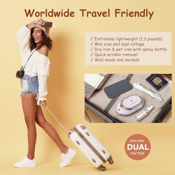 Compact Newbealer Travel Iron - Dual Voltage Mini Iron