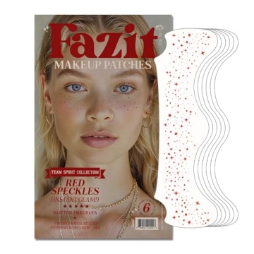 Fazit Makeup Patches - Face Makeup Patches - Beauty Face Makeup - Red Speckles - Waterproof Red Spec...
