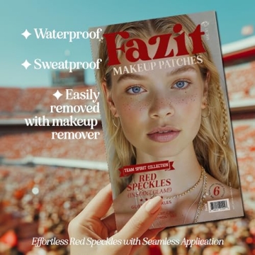 Fazit Waterproof Red Speckle Makeup Patches for Women