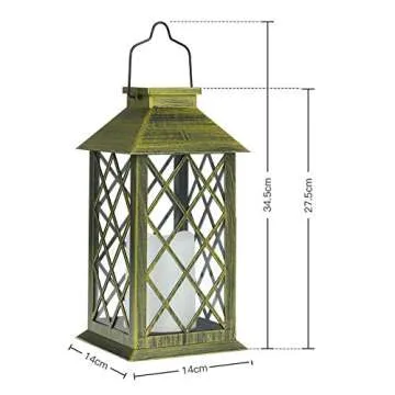 Tomshine LED Solar Lantern for Outdoor Spaces Stylish Light