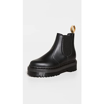 Dr. Martens Women's V 2976 Quad Chelsea Boot, Black, 7