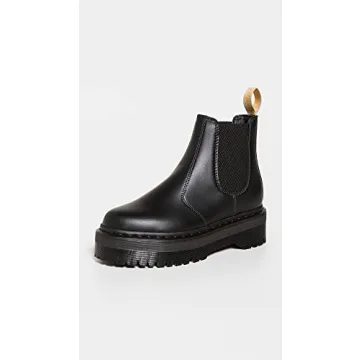 Dr. Martens Women's V 2976 Quad Chelsea Boot, Black, 7