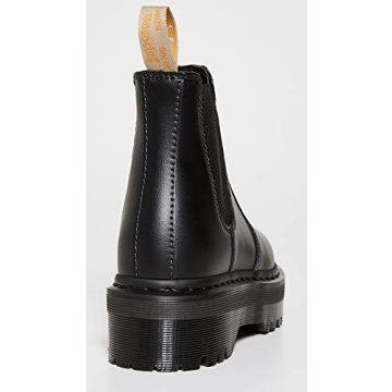 Dr. Martens Women's V 2976 Quad Chelsea Boot, Black, 7