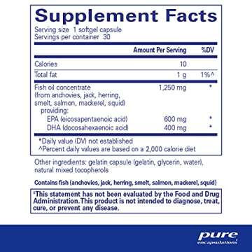Pure Encapsulations O.N.E. Omega - Fish Oil Supplement for Heart Health, Joints, Skin, Eyes, and Cog...