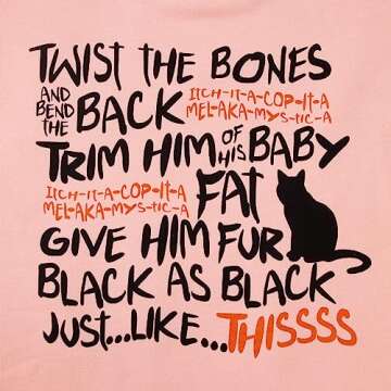 Ritatte Women Twist The Bones Sweatshirt Funny Halloween Black Cat Shirt Hocus Pocus Fall Casual Pullover Top (Pink-82, L)