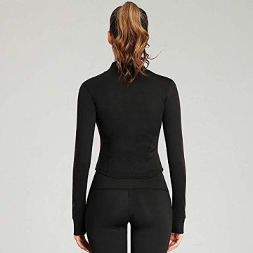 Full Zip Up Cropped Jacket for Women - Stylish Activewear