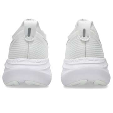 ASICS Women's Gel-Nimbus 27 Running Shoes, 9.5, White/Glacier Grey