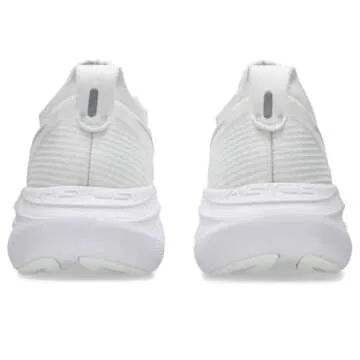 ASICS Women's Gel-Nimbus 27 Running Shoes, 9.5, White/Glacier Grey