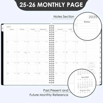 2025-2026 Weekly Planner with Flexible Cover and Tabs