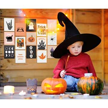 Cornerora Halloween Posters Set for Fun Kids Decor