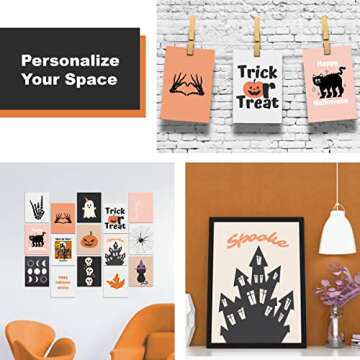 Cornerora Halloween Posters Set for Fun Kids Decor