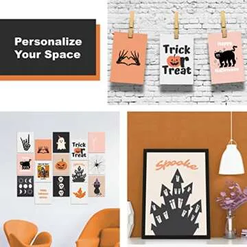 Cornerora Halloween Posters Set for Fun Kids Decor