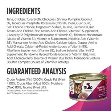 Nulo Freestyle Cat & Kitten Wet Pate Canned Cat Food,Premium All Natural Grain-Free, with 5 High Animal-Based Proteins and Vitamins to Support a Healthy Immune System and Lifestyle 2.8 oz (Pack of 12)