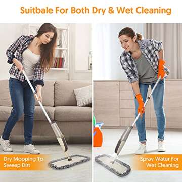 MEXERRIS Spray Mop for Hardwood Floor Cleaning