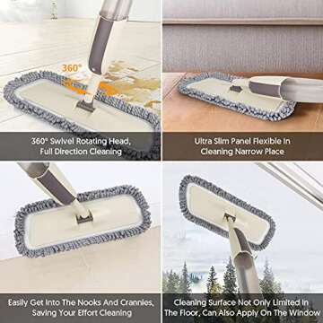MEXERRIS Spray Mop for Hardwood Floor Cleaning